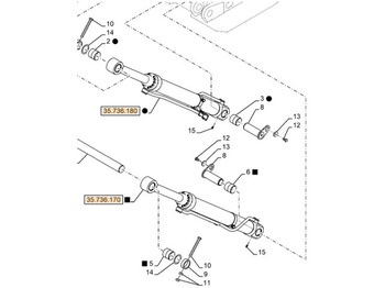 CASE Hydraulikzylinder