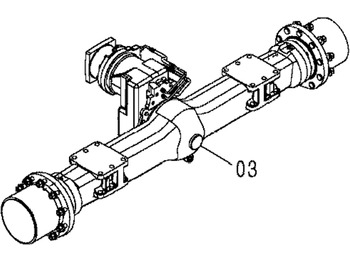 HITACHI Hinterachse