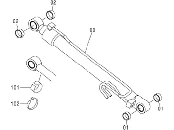HITACHI Hydraulikzylinder