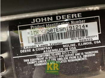 Rasenmäher, Zustand - NEU X350R John Deere: das Bild 4