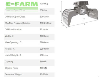 Greifer für Baumaschine hg70.120: das Bild 2 Greifer für Baumaschine hg70.120: das Bild 2