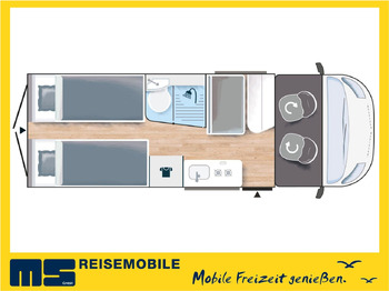 Camper Van Chausson V697 SPORT LINE / 8G - AUTOMATIK / EINZELBETTEN: das Bild 2