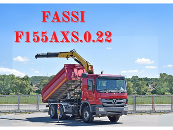 Autokran, Kipper Mercedes-Benz ACTROS 2636 * FASSI F155AXS.0.22 / 6x4: das Bild 1