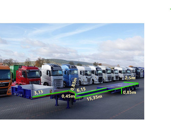 Tieflader Auflieger Nooteboom NISKOPODWOZIE / ROZCIĄGANA / 4 OSIOWA / OSIE SKRĘTNE / SAF: das Bild 2 Tieflader Auflieger Nooteboom NISKOPODWOZIE / ROZCIĄGANA / 4 OSIOWA / OSIE SKRĘTNE / SAF: das Bild 2