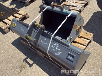Schaufel, Zustand - NEU Unused Strickland 60" Ditching, 30" Digging Buckets 30mm Pin to suit JCB 2CX Excavator: das Bild 4