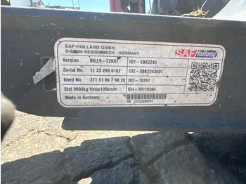 Achse und Teile für Anhänger EKERI TRAILER AXLE SAF BILL9-22K01: das Bild 3