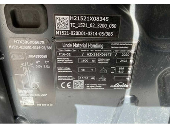 Elektrostapler Linde E16-02: das Bild 4