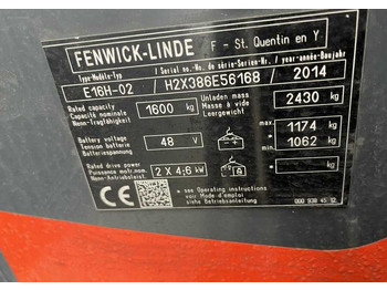 LINDE E16 Elektrostapler