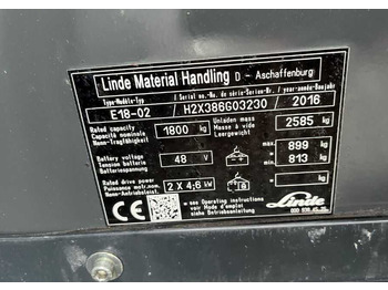 Elektrostapler Linde E18-02: das Bild 5