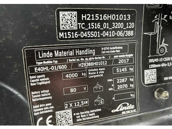 LINDE E Elektrostapler