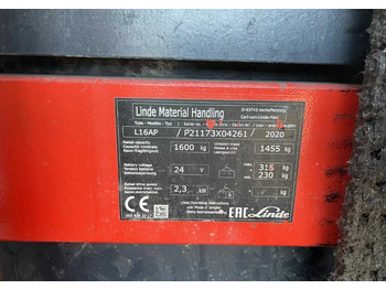 LINDE L16 Hochhubwagen