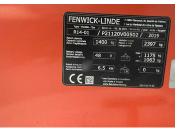 Schubmaststapler Linde R14-01: das Bild 4