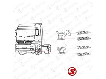 Trittbrett für LKW, Zustand - NEU Mercedes-Benz Trede actros mp1 - 2 - 3 mega space l + r: das Bild 2