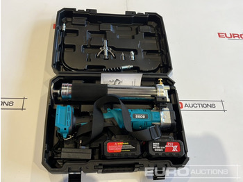 Baugeräte Boss 21 Volt Lithium Battery Cordless Grease Gun, 2 Batteries, Charger, Case, Shoulder Strap, Extension Pieces and Fittings: das Bild 2