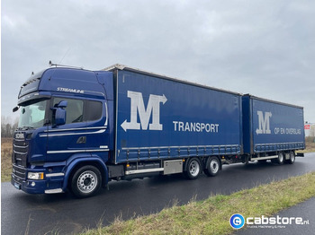 Plane LKW Scania R450 LB6X2MLB Euro 6 - Bouwjaar 2016 - Topline - Doorlaad-volume combi+ Wecon Middenas aanhangwagen - Good condition: das Bild 2 Plane LKW Scania R450 LB6X2MLB Euro 6 - Bouwjaar 2016 - Topline - Doorlaad-volume combi+ Wecon Middenas aanhangwagen - Good condition: das Bild 2