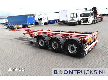 Container/ Wechselfahrgestell Auflieger D-Tec FLEXITRAILER | 2x20-30-40-45ft HC * 2x LIFT AXLE * 2x EXTENDABLE * NL TRAILER * APK 09-2026: das Bild 3
