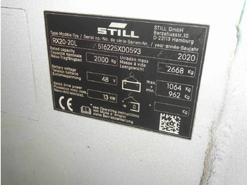 Elektrostapler Still RX20-20L: das Bild 5 Elektrostapler Still RX20-20L: das Bild 5