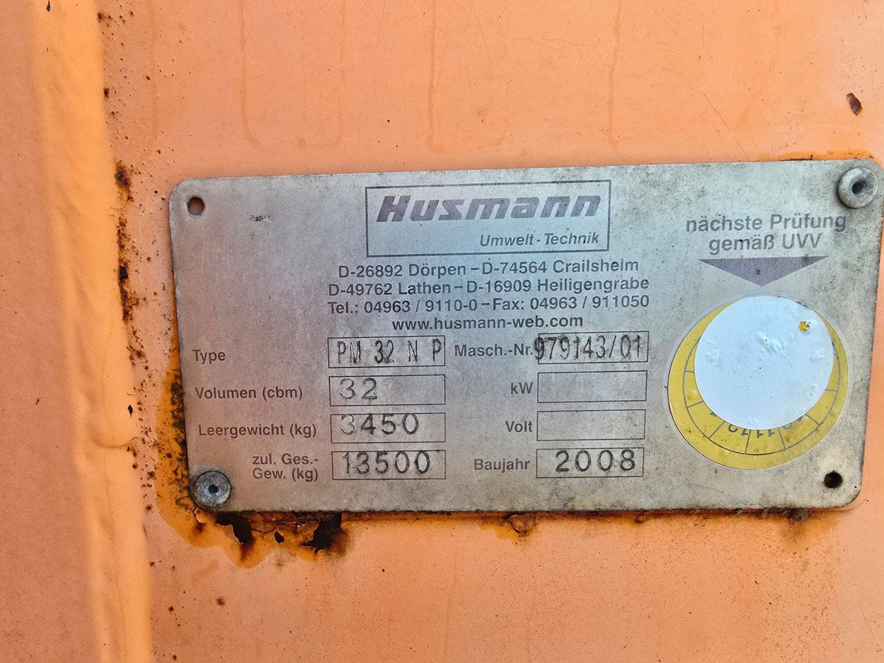 Koppelbehälter Husmann PM 32 N P Abrollcontainer - Abrollcontainer: das Bild 2 Koppelbehälter Husmann PM 32 N P Abrollcontainer - Abrollcontainer: das Bild 2