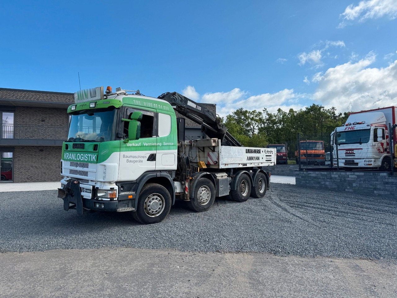 Scania 164G 580 V8 Kran Hiab 280 Retarder Sattelplatte Scania 164G 580 V8 Kran Hiab 280 Retarder Sattelplatte - Pritsche LKW, Autokran: das Bild 2 Scania 164G 580 V8 Kran Hiab 280 Retarder Sattelplatte Scania 164G 580 V8 Kran Hiab 280 Retarder Sattelplatte - Pritsche LKW, Autokran: das Bild 2