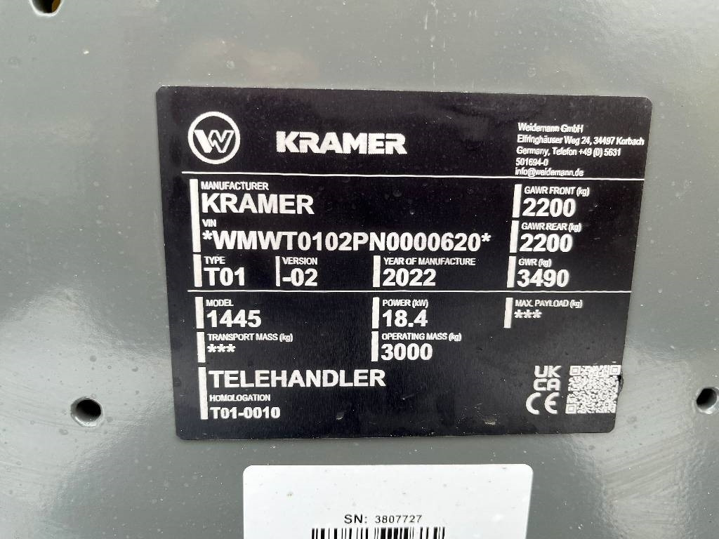 Kramer 1445 - Teleskopradlader: das Bild 2 Kramer 1445 - Teleskopradlader: das Bild 2