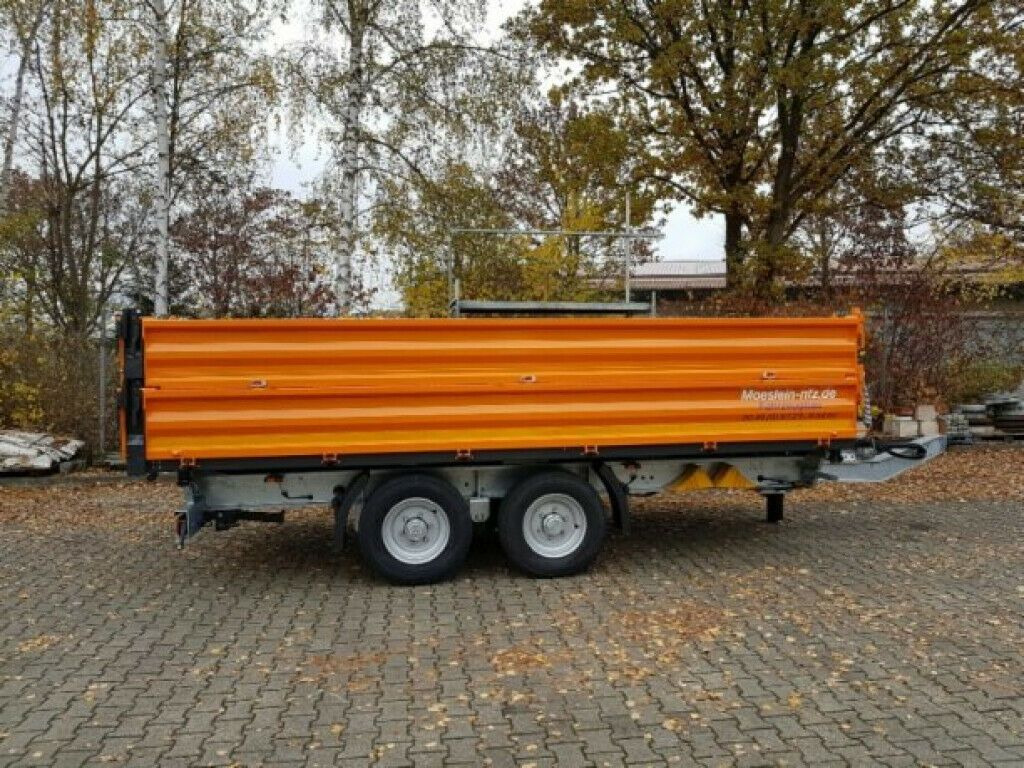 Möslein 13 t Tandem Kipper Tiefladermit Bordwand- Aufsa - Kipper Anhänger: das Bild 1 Möslein 13 t Tandem Kipper Tiefladermit Bordwand- Aufsa - Kipper Anhänger: das Bild 1