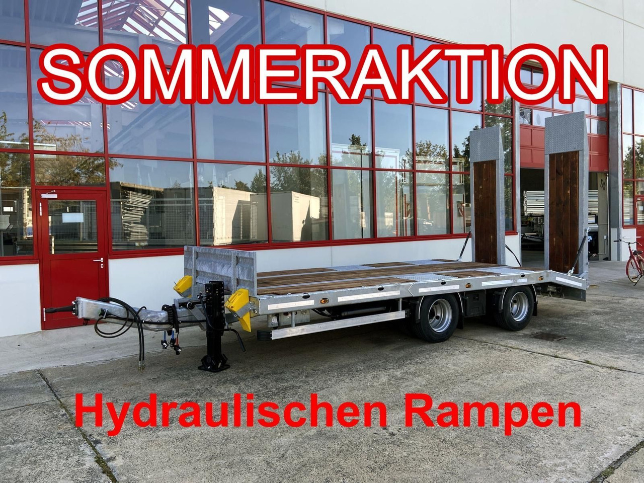 Möslein 21 t Tandemtieflader, hydr. Rampen, NEU - Tieflader Anhänger: das Bild 1 Möslein 21 t Tandemtieflader, hydr. Rampen, NEU - Tieflader Anhänger: das Bild 1