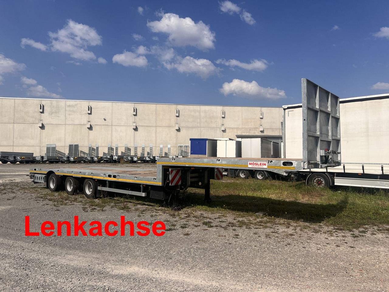 Möslein ST 3 Plato 8,7 3 Achs Satteltieflader Plato 45 t GGfür Fertigteile, Baumaschinen - Tieflader Auflieger: das Bild 1 Möslein ST 3 Plato 8,7 3 Achs Satteltieflader Plato 45 t GGfür Fertigteile, Baumaschinen - Tieflader Auflieger: das Bild 1