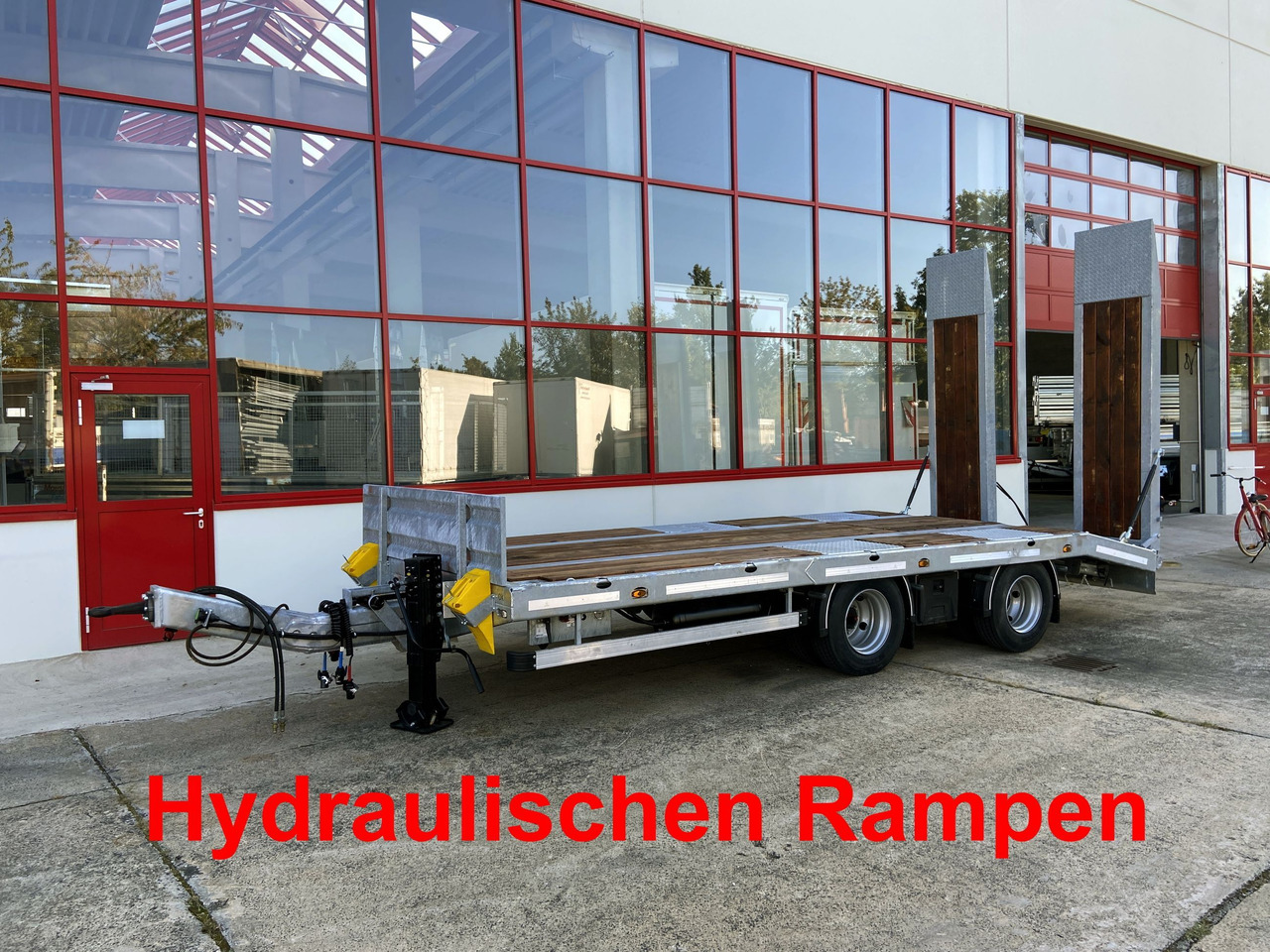Möslein TT21-6,5 hydr 21 t Tandemtieflader, hydr. Rampen, NEU - Tieflader Anhänger: das Bild 3 Möslein TT21-6,5 hydr 21 t Tandemtieflader, hydr. Rampen, NEU - Tieflader Anhänger: das Bild 3
