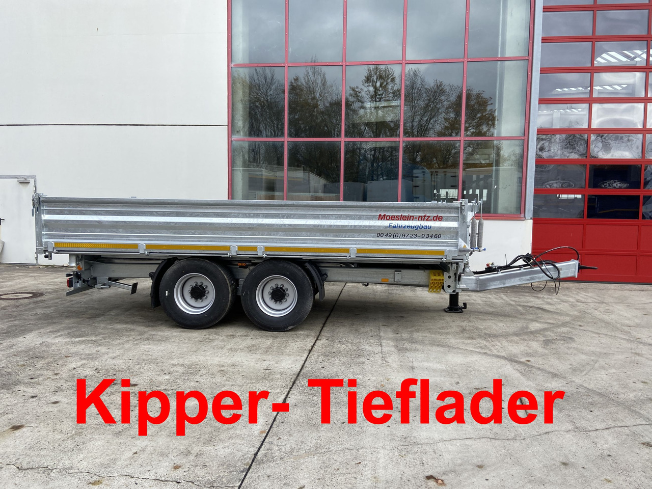 Möslein TTD 14 5,70 m 14 t Tandem- Kipper Tieflader 5,70 m lang, Breite Reifen-- Neufahrzeug -- - Kipper Anhänger: das Bild 1 Möslein TTD 14 5,70 m 14 t Tandem- Kipper Tieflader 5,70 m lang, Breite Reifen-- Neufahrzeug -- - Kipper Anhänger: das Bild 1