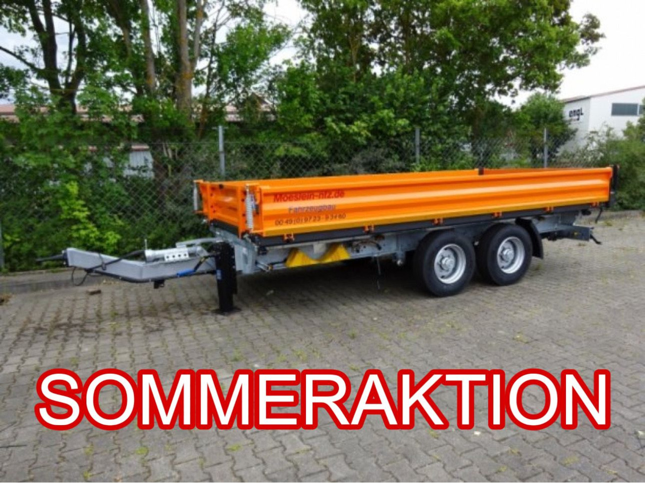 Möslein TTD11 Orange neuer Tandem 3- Seitenkipper Tieflader-- Neufahrzeug -- - Kipper Anhänger: das Bild 1 Möslein TTD11 Orange neuer Tandem 3- Seitenkipper Tieflader-- Neufahrzeug -- - Kipper Anhänger: das Bild 1