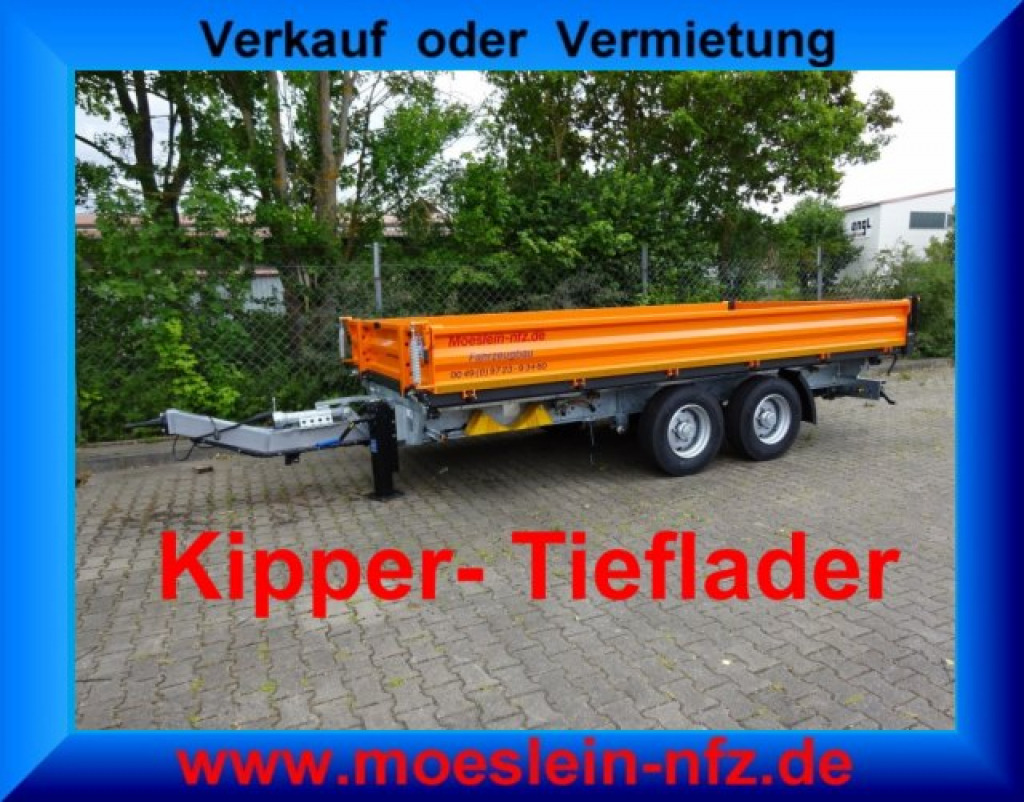 Möslein TTD11 Orange neuer Tandem 3- Seitenkipper Tieflader-- Neufahrzeug -- - Kipper Anhänger: das Bild 4 Möslein TTD11 Orange neuer Tandem 3- Seitenkipper Tieflader-- Neufahrzeug -- - Kipper Anhänger: das Bild 4