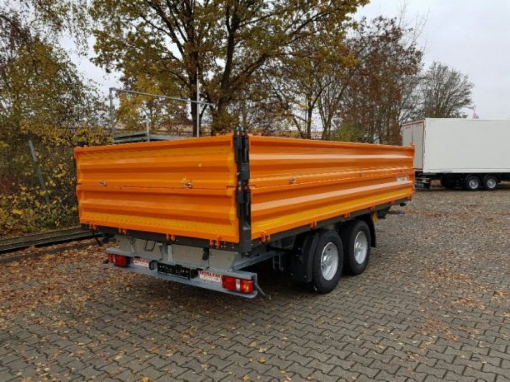 Möslein TTD13- BA Orange 13 t Tandem Kipper Tiefladermit Bordwand- Aufsatz-- Neufahrzeug -- - Kipper Anhänger: das Bild 4 Möslein TTD13- BA Orange 13 t Tandem Kipper Tiefladermit Bordwand- Aufsatz-- Neufahrzeug -- - Kipper Anhänger: das Bild 4