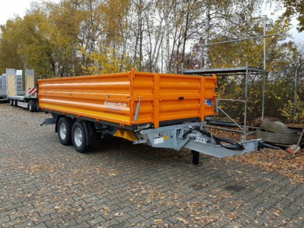 Möslein TTD13- BA Orange 13 t Tandem Kipper Tiefladermit Bordwand- Aufsatz-- Neufahrzeug -- - Kipper Anhänger: das Bild 5 Möslein TTD13- BA Orange 13 t Tandem Kipper Tiefladermit Bordwand- Aufsatz-- Neufahrzeug -- - Kipper Anhänger: das Bild 5