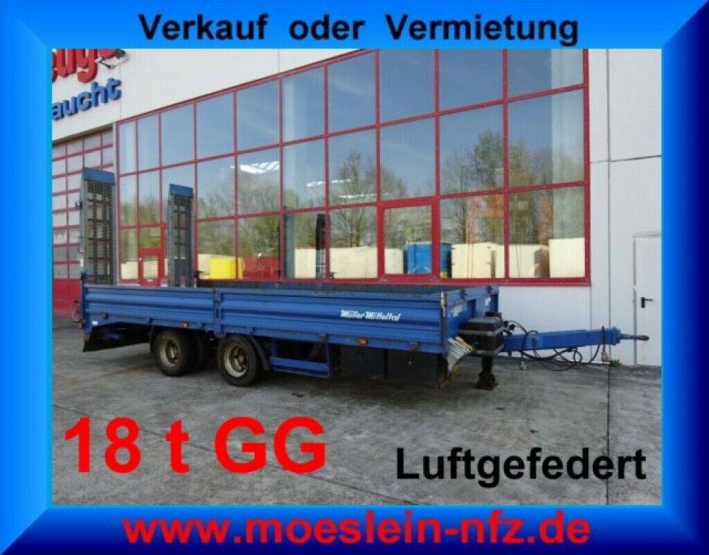Müller-Mitteltal 18 t GG Tandemtieflader - Tieflader Anhänger: das Bild 1 Müller-Mitteltal 18 t GG Tandemtieflader - Tieflader Anhänger: das Bild 1