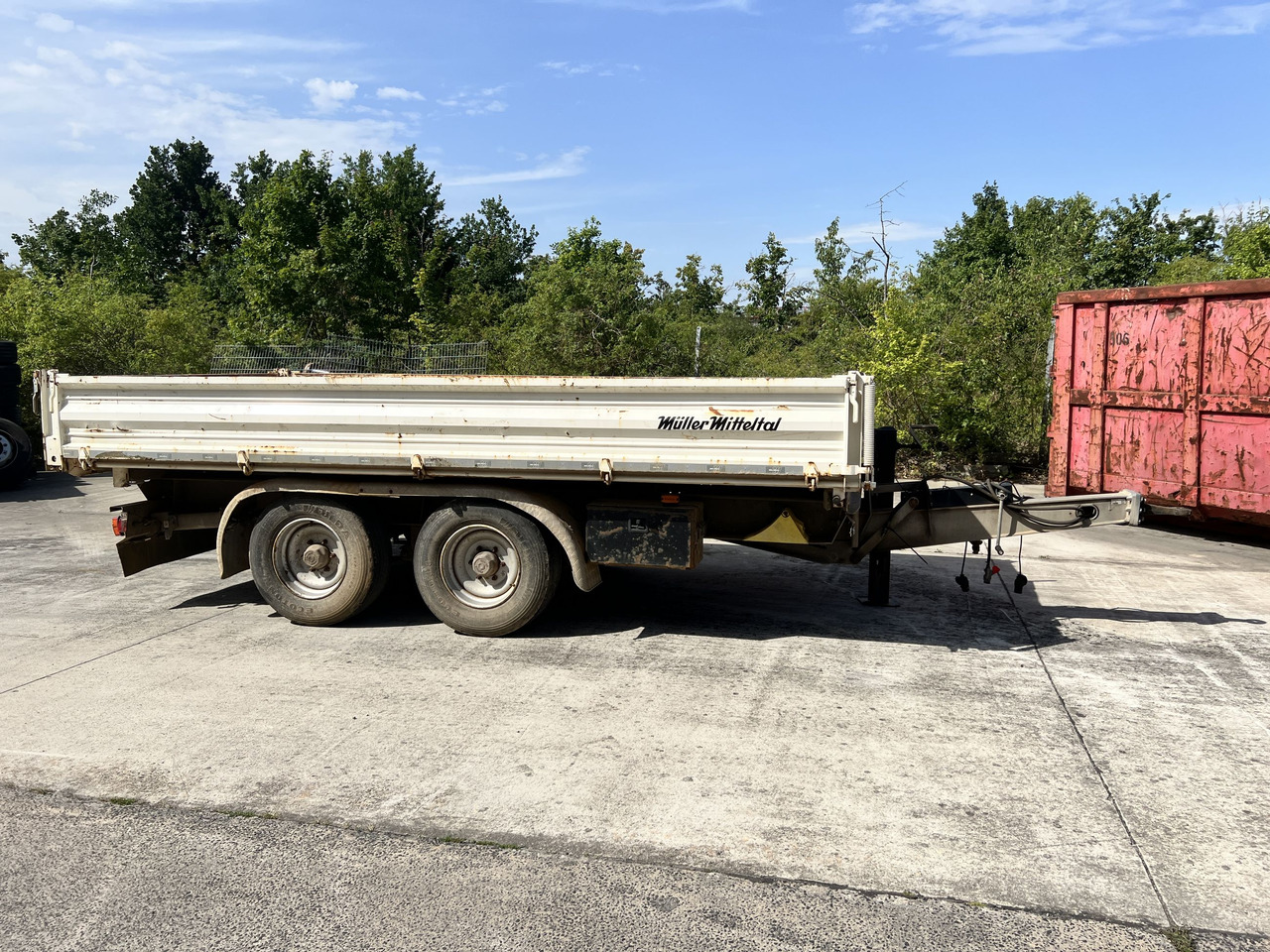 Müller Mitteltal TA-2 13,5 t Tandemkipper- Tieflader - Kipper Anhänger: das Bild 1 Müller Mitteltal TA-2 13,5 t Tandemkipper- Tieflader - Kipper Anhänger: das Bild 1