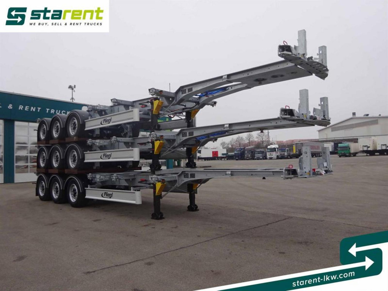 Fliegl Containerchassis ADR 1x20/2x20/1x30/1x40/1x45 - Fahrgestell Auflieger: das Bild 3 Fliegl Containerchassis ADR 1x20/2x20/1x30/1x40/1x45 - Fahrgestell Auflieger: das Bild 3