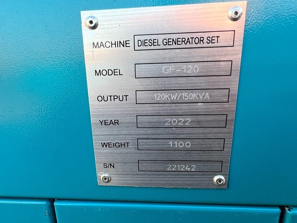 Stromgenerator, Zustand - NEU Ricardo 150KVA (120KW) SILENT GENERATOR 3 PHASE 50HZ 400V: das Bild 12