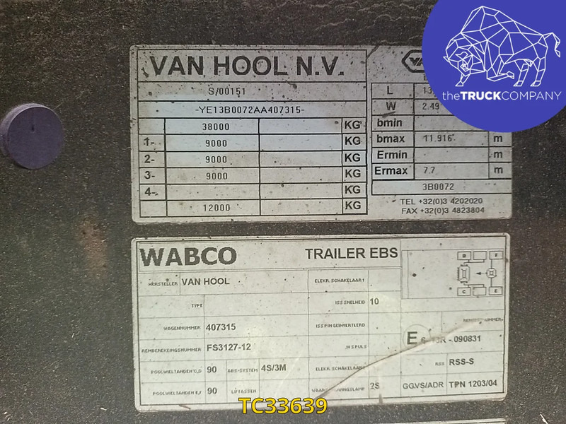 Van Hool - Koffer Auflieger: das Bild 2 Van Hool - Koffer Auflieger: das Bild 2
