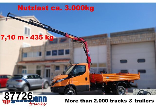 Iveco Daily 70C18H 4x2 mit Kran HMF 340-K3, Funk - Kipper, Autokran: das Bild 1 Iveco Daily 70C18H 4x2 mit Kran HMF 340-K3, Funk - Kipper, Autokran: das Bild 1