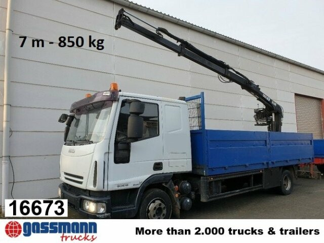 Iveco Euro Cargo ML 80 E 18, Hiab Kran 060-2 - Pritsche LKW, Autokran: das Bild 1 Iveco Euro Cargo ML 80 E 18, Hiab Kran 060-2 - Pritsche LKW, Autokran: das Bild 1