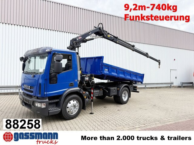 Iveco EuroCargo ML120E28K 4x2 mit Kran Hiab XS088 ES-3 - Kipper, Autokran: das Bild 1 Iveco EuroCargo ML120E28K 4x2 mit Kran Hiab XS088 ES-3 - Kipper, Autokran: das Bild 1