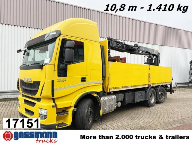 Iveco Stralis AS260SY48 6x2/4, Kran Palfinger PK18001L - Pritsche LKW, Autokran: das Bild 1 Iveco Stralis AS260SY48 6x2/4, Kran Palfinger PK18001L - Pritsche LKW, Autokran: das Bild 1