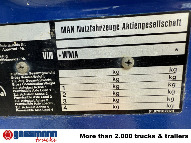 MAN 27.403 6x6 BB, EX-THW - Fahrgestell LKW: das Bild 3 MAN 27.403 6x6 BB, EX-THW - Fahrgestell LKW: das Bild 3