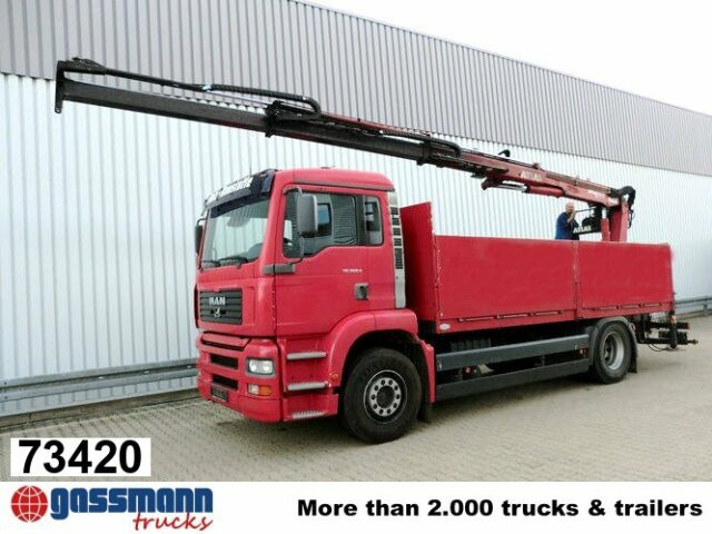 MAN TGA 18.360 4x2, Baustoff, Kran ATLAS 125.1 - Pritsche LKW, Autokran: das Bild 1 MAN TGA 18.360 4x2, Baustoff, Kran ATLAS 125.1 - Pritsche LKW, Autokran: das Bild 1