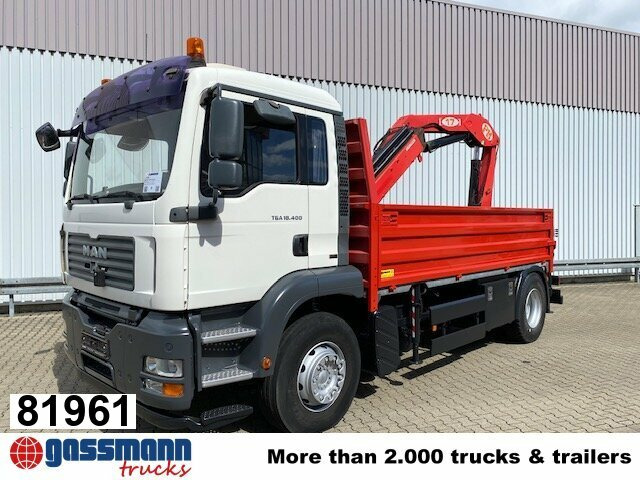 MAN TGA 18.400 4x2 BL Pritsche Heckkran PM17523 - Pritsche LKW, Autokran: das Bild 1 MAN TGA 18.400 4x2 BL Pritsche Heckkran PM17523 - Pritsche LKW, Autokran: das Bild 1