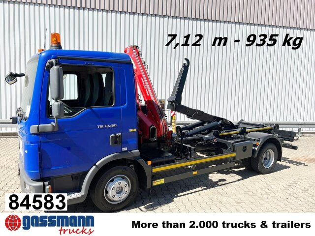 MAN TGL 12.180/210 4x2 BB, City-Abroller, Kran AMCO - Abrollkipper, Autokran: das Bild 1 MAN TGL 12.180/210 4x2 BB, City-Abroller, Kran AMCO - Abrollkipper, Autokran: das Bild 1