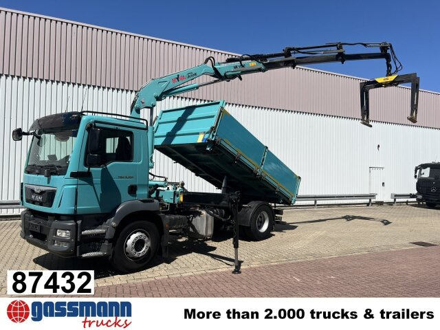 MAN TGM 18.290 4X2 BL mit Kran Hyva HB 150C - Kipper, Autokran: das Bild 1 MAN TGM 18.290 4X2 BL mit Kran Hyva HB 150C - Kipper, Autokran: das Bild 1