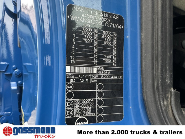 MAN TGM 18.290 4X4 BB, EEV, Heckkran Atlas AK - Kipper, Autokran: das Bild 5 MAN TGM 18.290 4X4 BB, EEV, Heckkran Atlas AK - Kipper, Autokran: das Bild 5