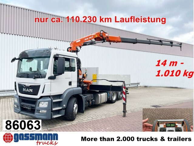 MAN TGS 26.360/400 6x2-4 BL, Lenk-/Lift, Kran Atlas - Pritsche LKW, Autokran: das Bild 1 MAN TGS 26.360/400 6x2-4 BL, Lenk-/Lift, Kran Atlas - Pritsche LKW, Autokran: das Bild 1