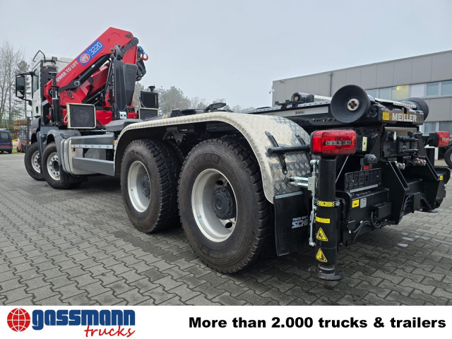 MAN TGS 35.480 8X4 BL, Intarder, Kran HMF 3220-K6, - Abrollkipper, Autokran: das Bild 4 MAN TGS 35.480 8X4 BL, Intarder, Kran HMF 3220-K6, - Abrollkipper, Autokran: das Bild 4